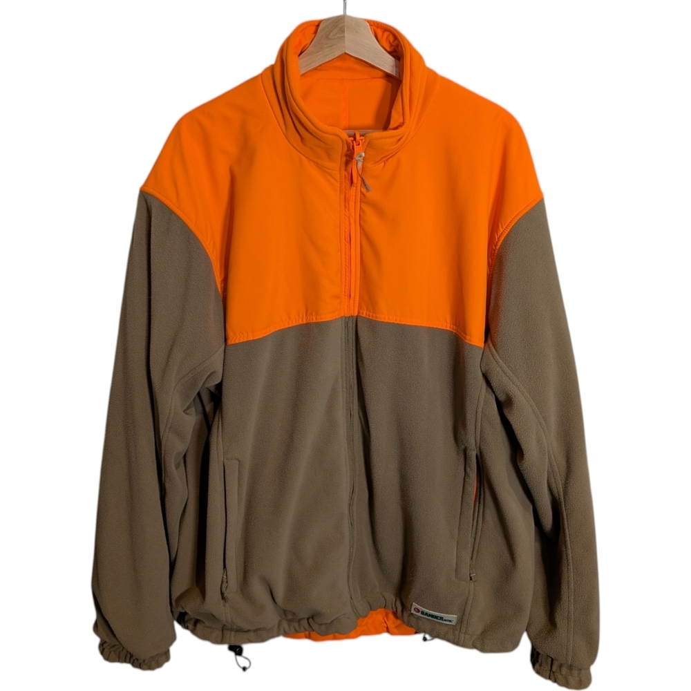 Gander Mountain Blaze Orange Reversible Hunting Safety Zip Fleece Men's‎ Large